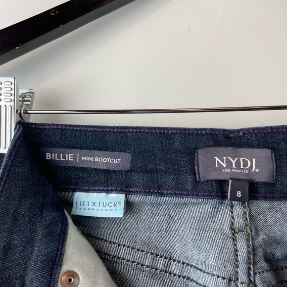 NWOT NYDJ Billie Mini Bootcut Dark Wash size 8 - Picture 3 of 15